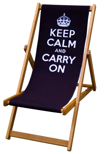  Keep Calm And Carry On Deckchair Black Copy