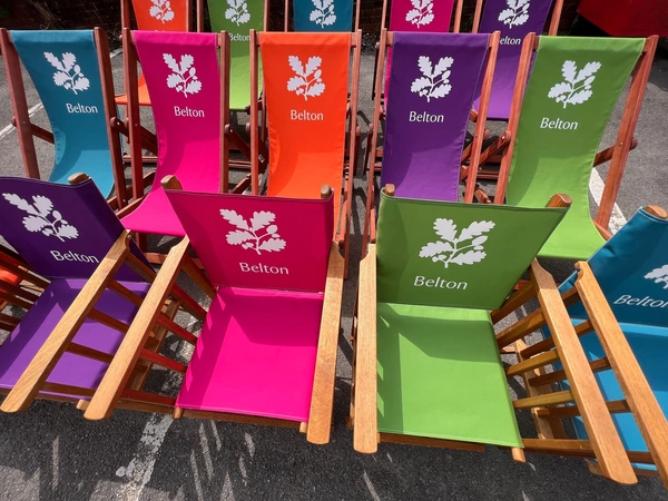  Fully Printed Branded Deckchairs