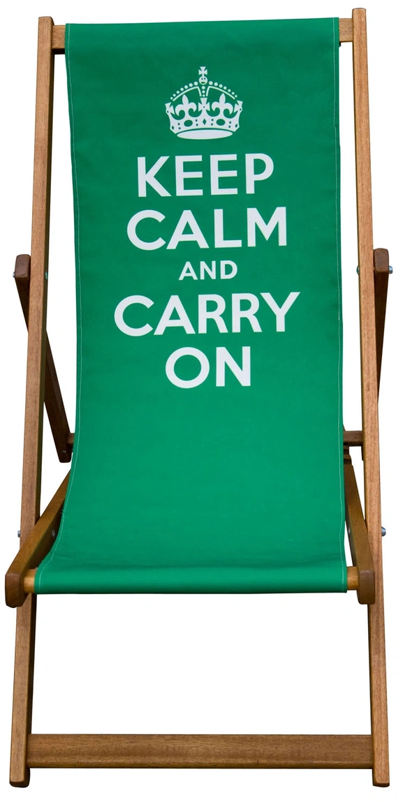 Keep Calm And Carry On Deckchair Green 1 Copy