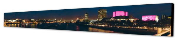 Waterloo Bridge East Panoramic canvas print